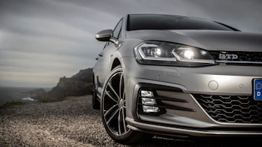 Unique to the Golf GTI and Golf GTD are strakes on the front foglights