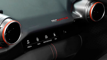 There are additional controls in front of the passenger