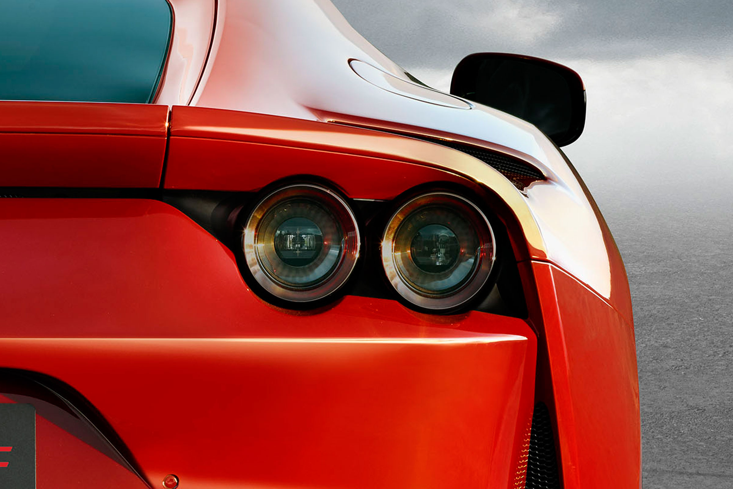 The rear is inspired by the Ferrari 365 GTB4 of 1969
