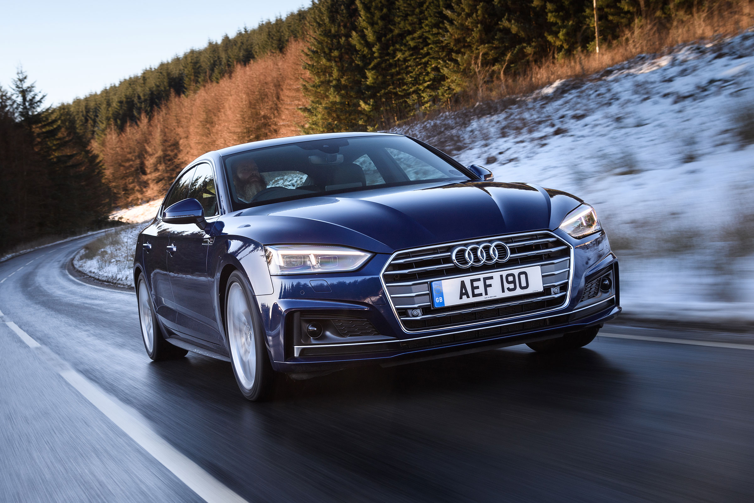 With four doors and a hatchback boot, the Audi A5 Sportback is more practical than the Audi A5 Coupe