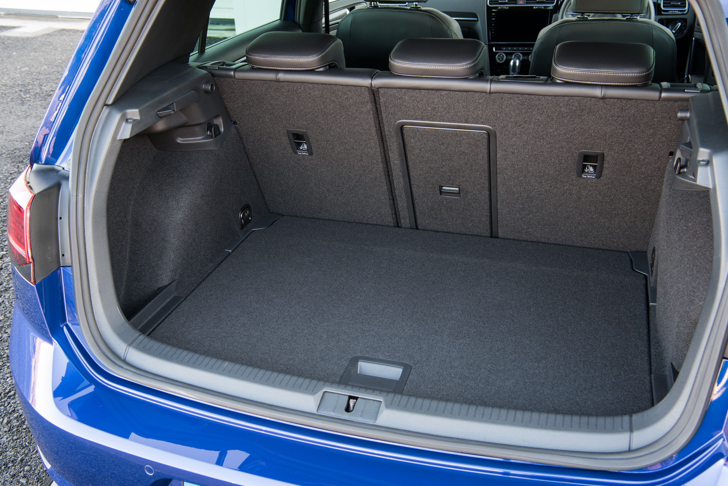 Although the four-wheel drive system means the boot is slightly smaller than front-wheel drive Golf models.