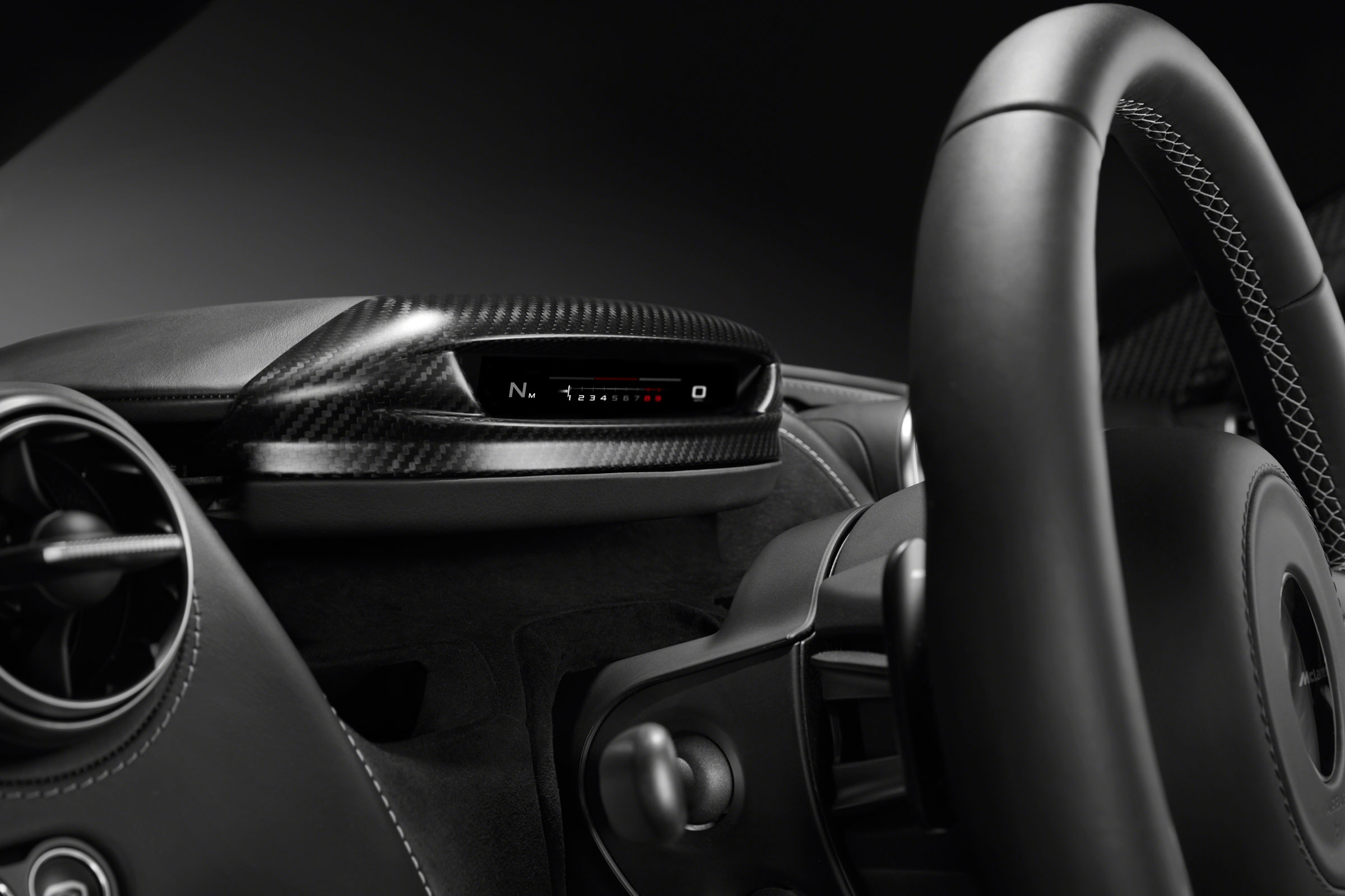 The instrument display can fold to display just the essential information