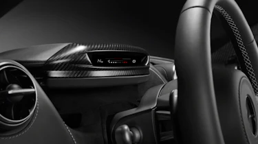 The instrument display can fold to display just the essential information
