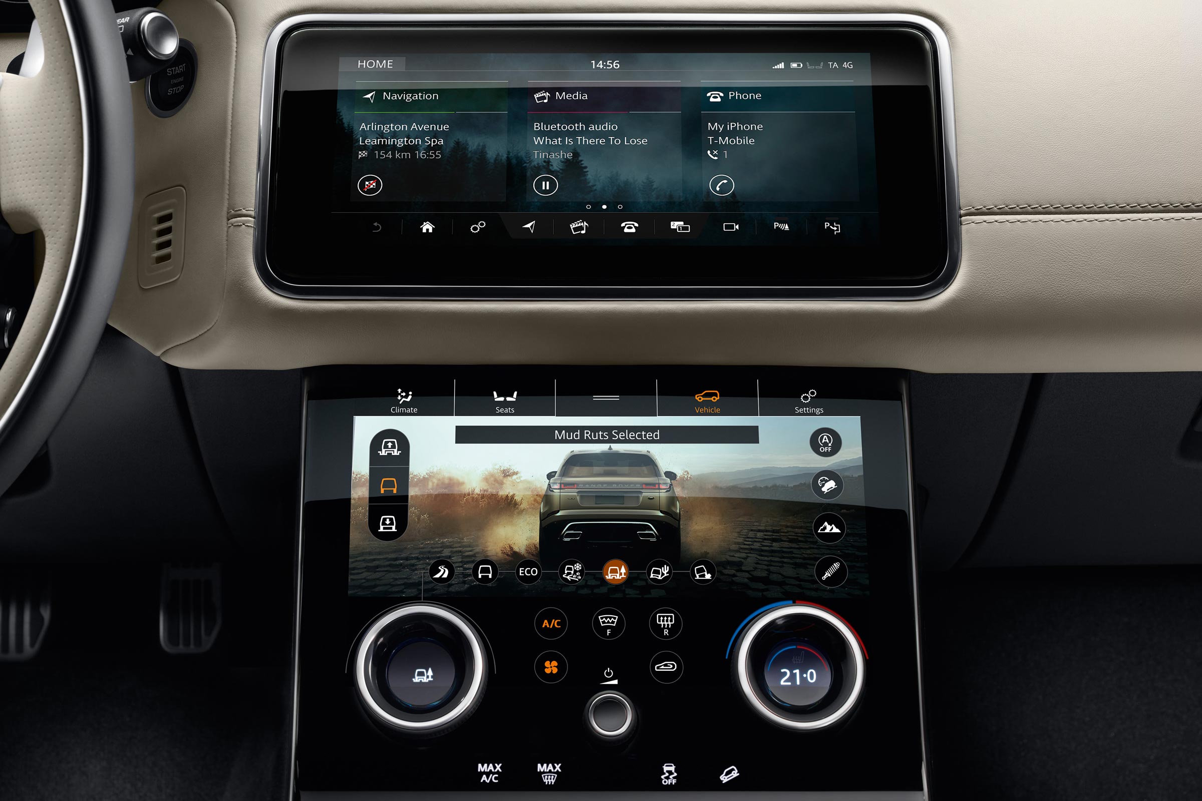 The twin-screen Touch Pro Duo infotainment system is standard across the range