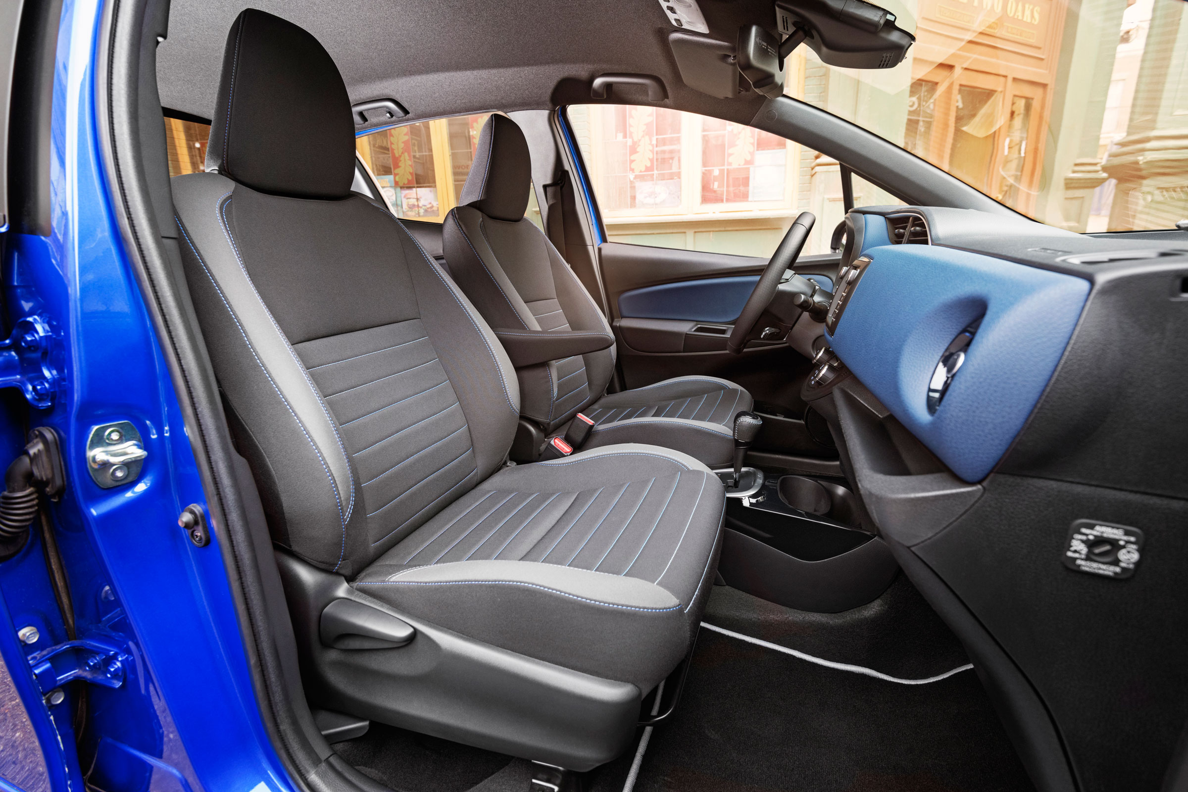 Part-leather and Alcantara seats are fitted in the Excel model