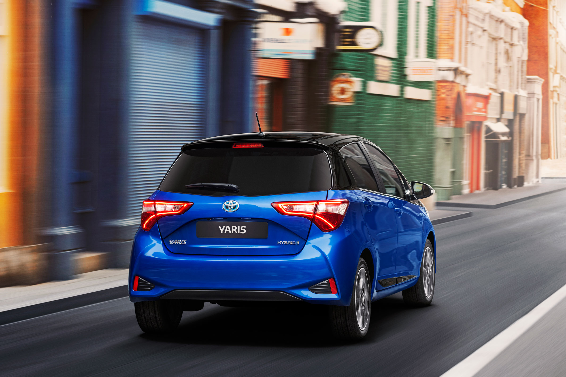 Bi-tone allows red, white, blue or bronze bodywork to be contrasted with a black roof