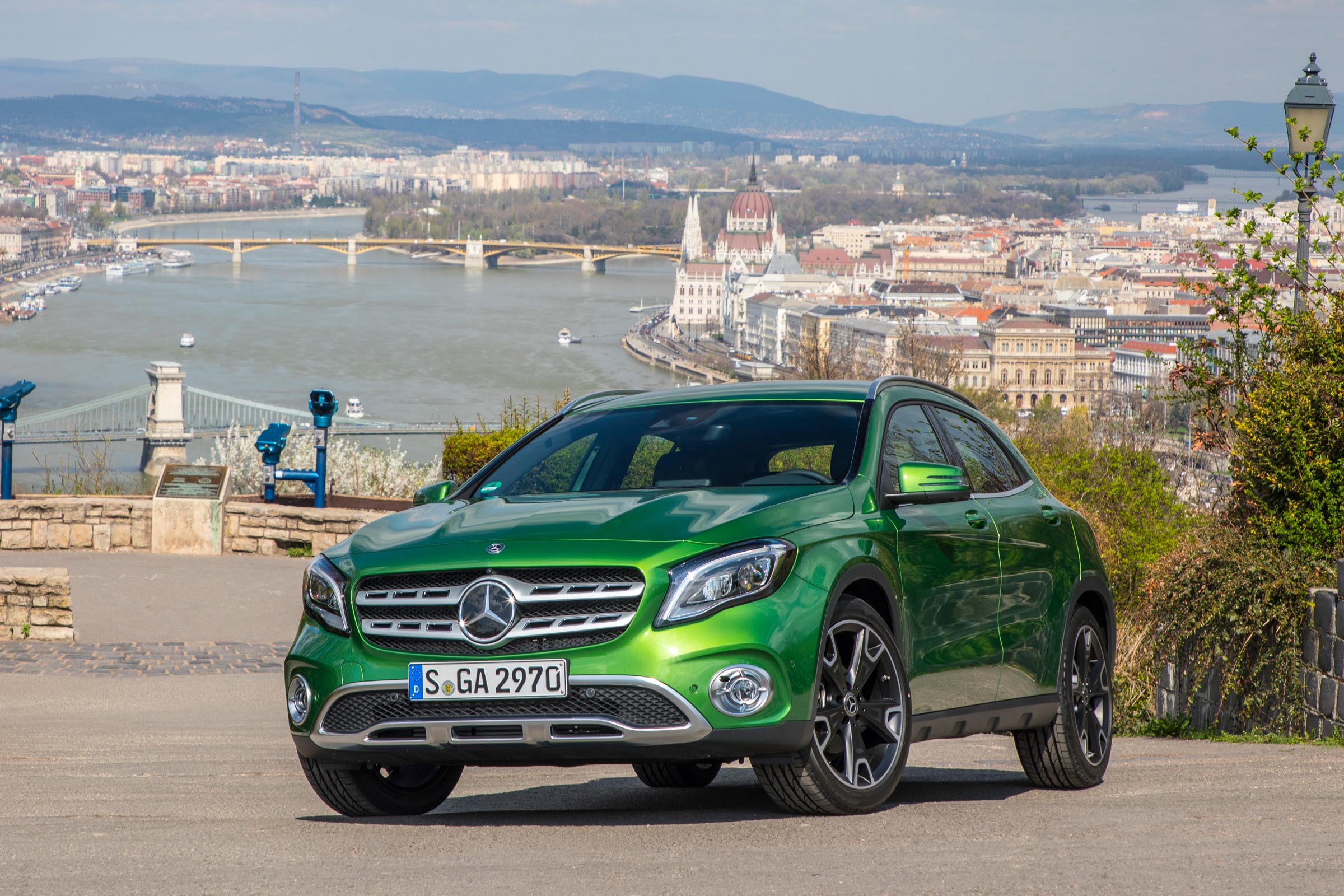 The Mercedes GLA is a crossover offering a stylish interior and a relaxing drive