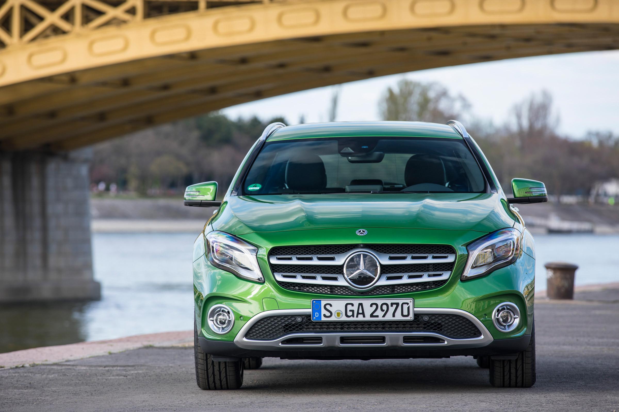 The GLA is based on the Mercedes A-Class hatchback, and it's easy to see the similarities