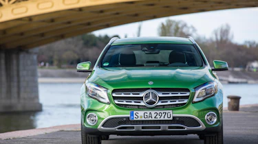 The GLA is based on the Mercedes A-Class hatchback, and it's easy to see the similarities