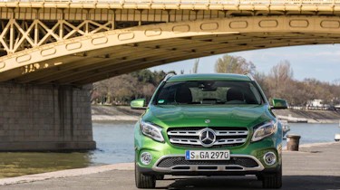Redesigned bodywork and raised suspension gives the GLA a more rugged look