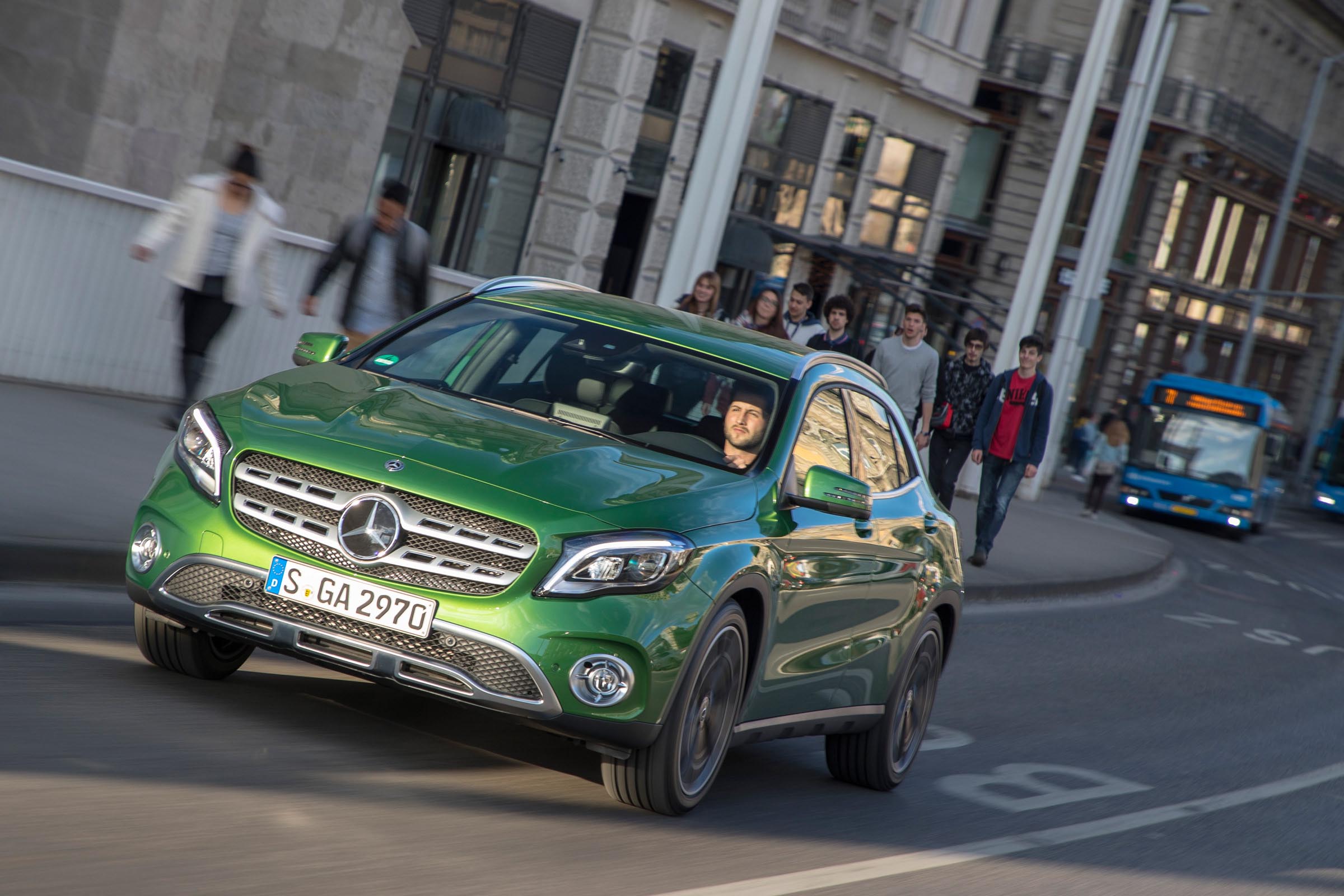 Trim levels are admirably simple, with SE, Sport and AMG Line altering the design and kit levels