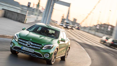 The raised suspension makes the GLA comfortable to drive, taking bumps and potholes in its stride