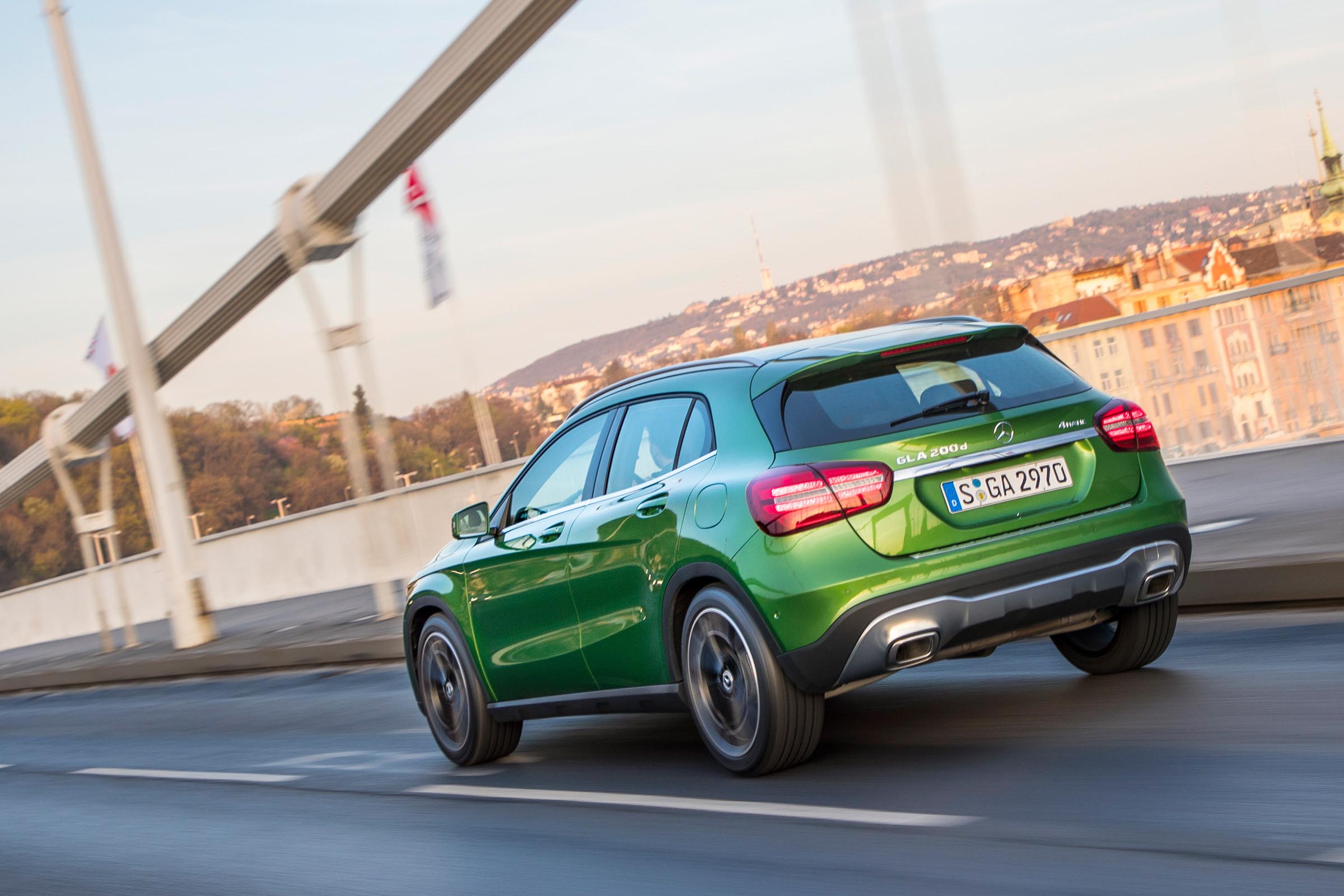 The GLA gets autonomous emergency braking as standard, contributing to its five-star Euro NCAP safety rating