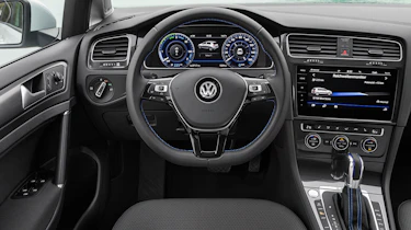 Inside, the e-Golf is barely different from its petrol or diesel sisters