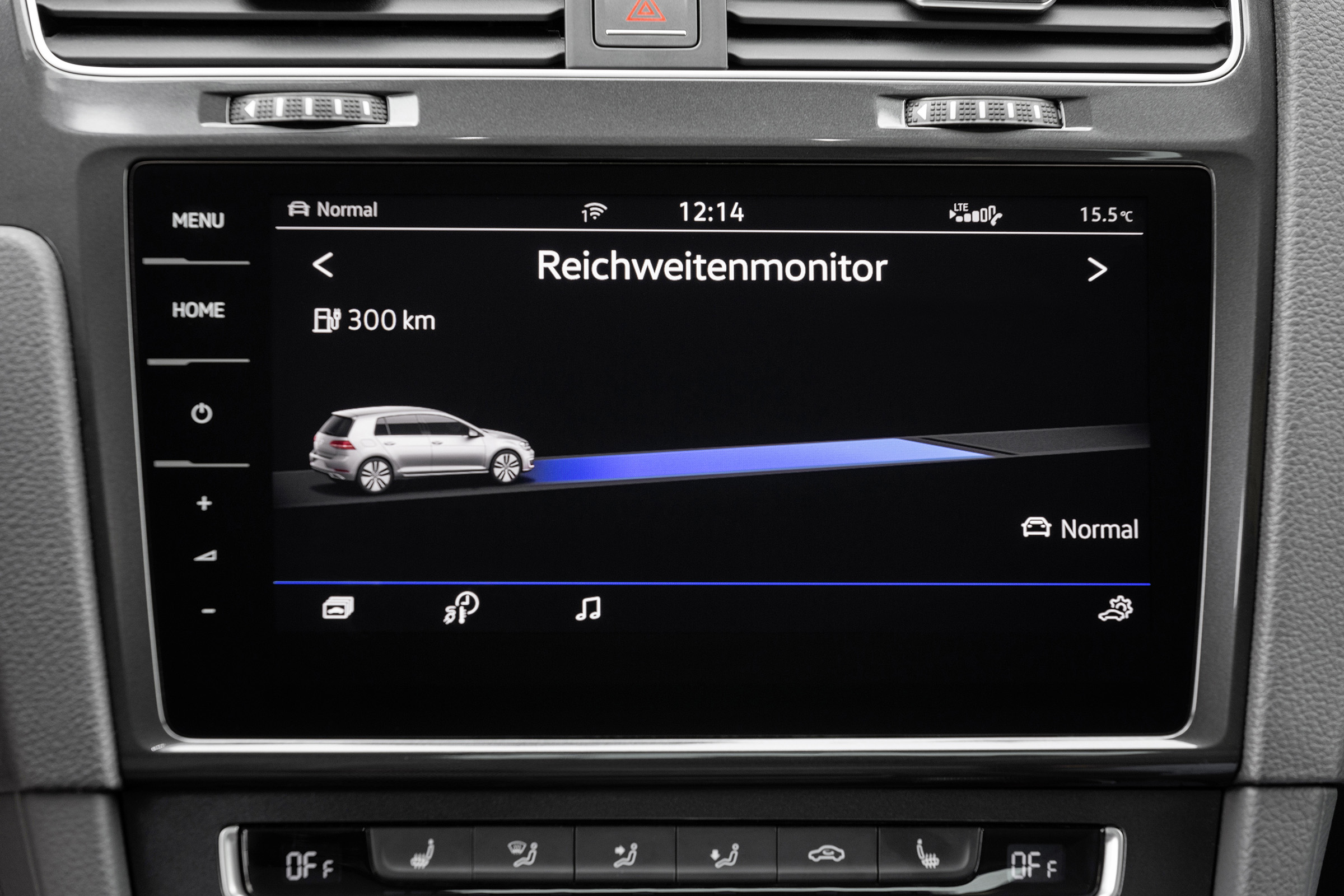 Volkswagen's latest 9.2-inch infotainment system is also fitted
