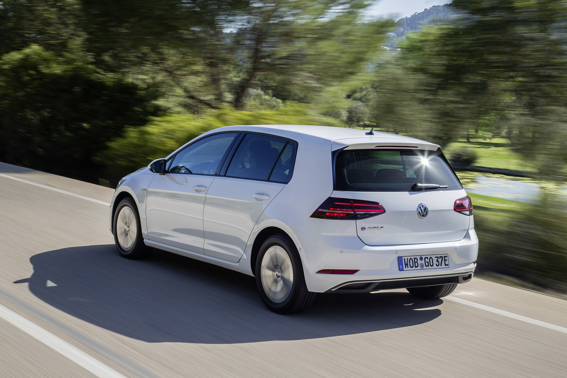 The e-Golf doesn't feel out of its depth on motorways, either