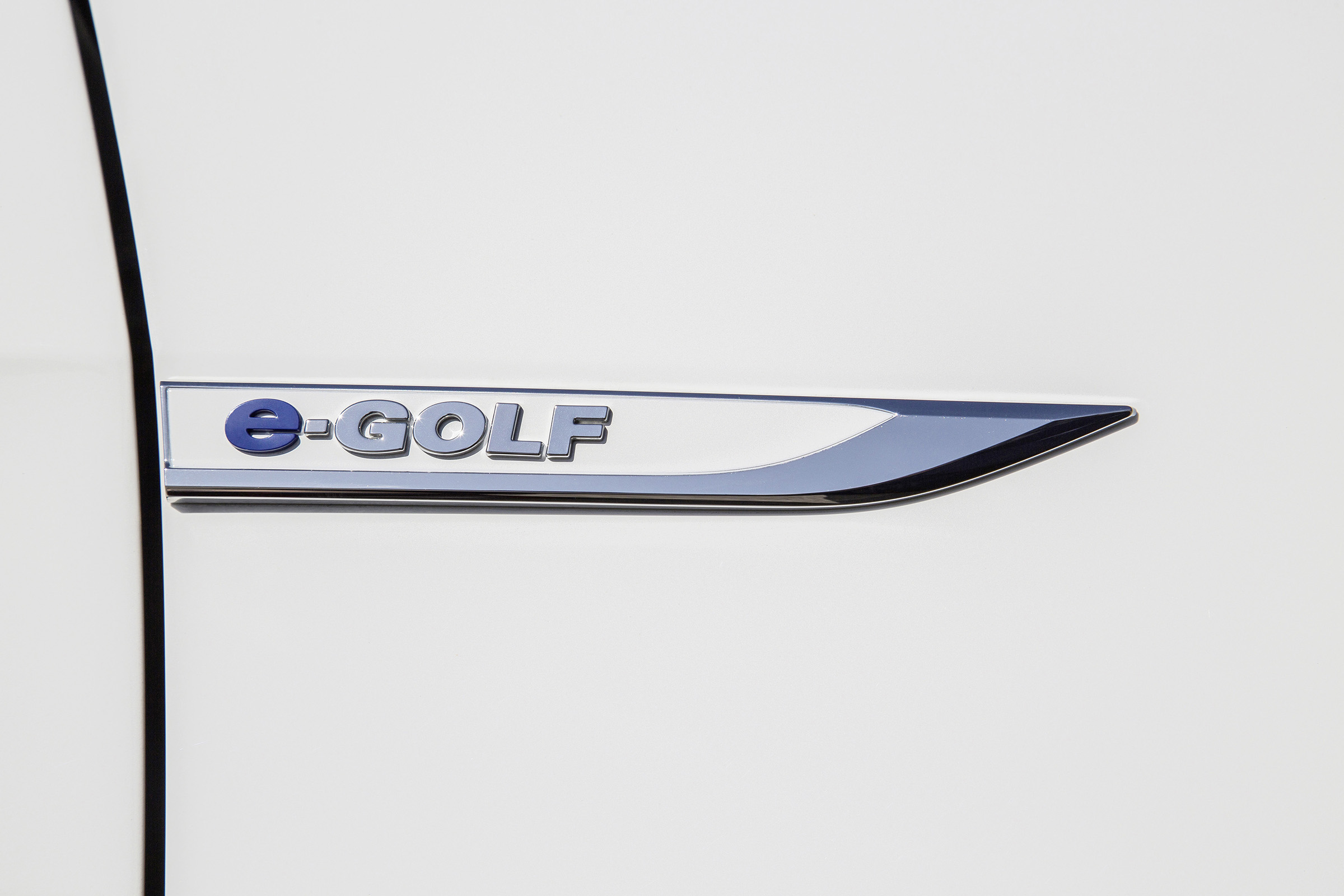 The e-Golf lettering is one of the main giveaways that this isn't an ordinary Golf