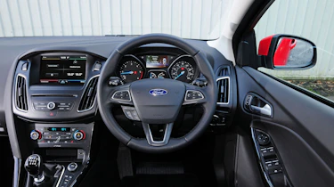 A mid-life facelift has kept the interior competitive with a touchscreen infotainment system