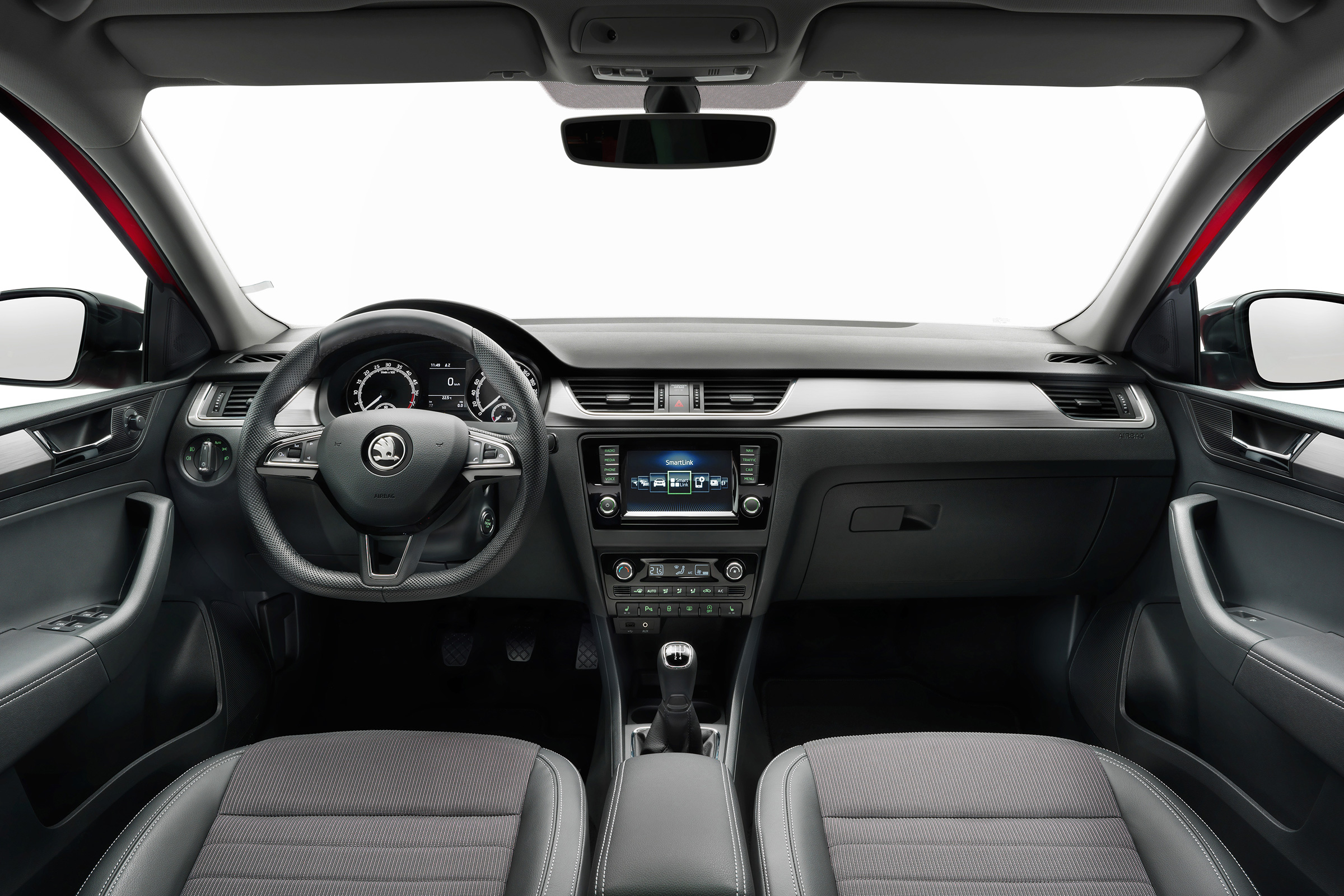 The facelifted model has an updated instrument cluster and infotainment system with Apple CarPlay and Android Auto