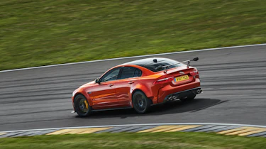 Race-track thinking abounds on this wildest of Jaguars