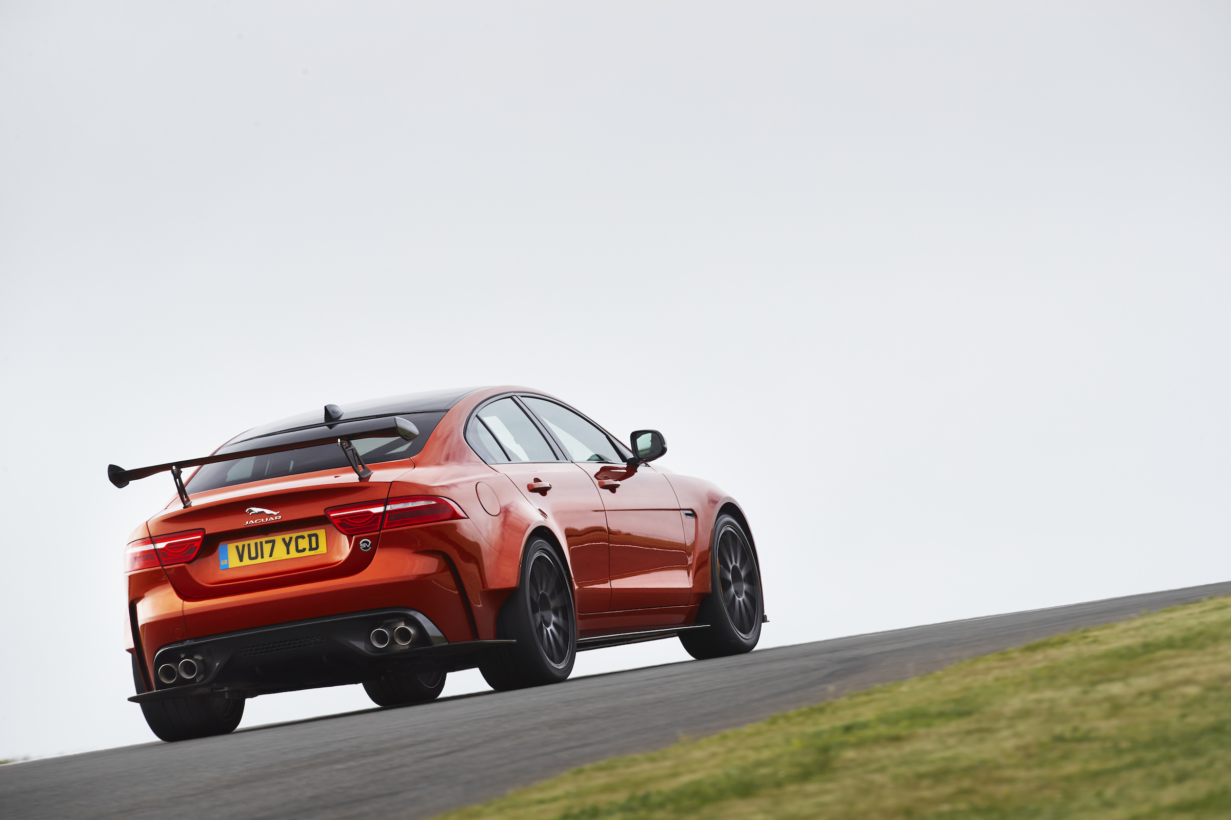 Power comes from a 592bhp version of Jaguar's 5.0-litre supercharged V8 petrol engine