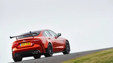 Power comes from a 592bhp version of Jaguar's 5.0-litre supercharged V8 petrol engine