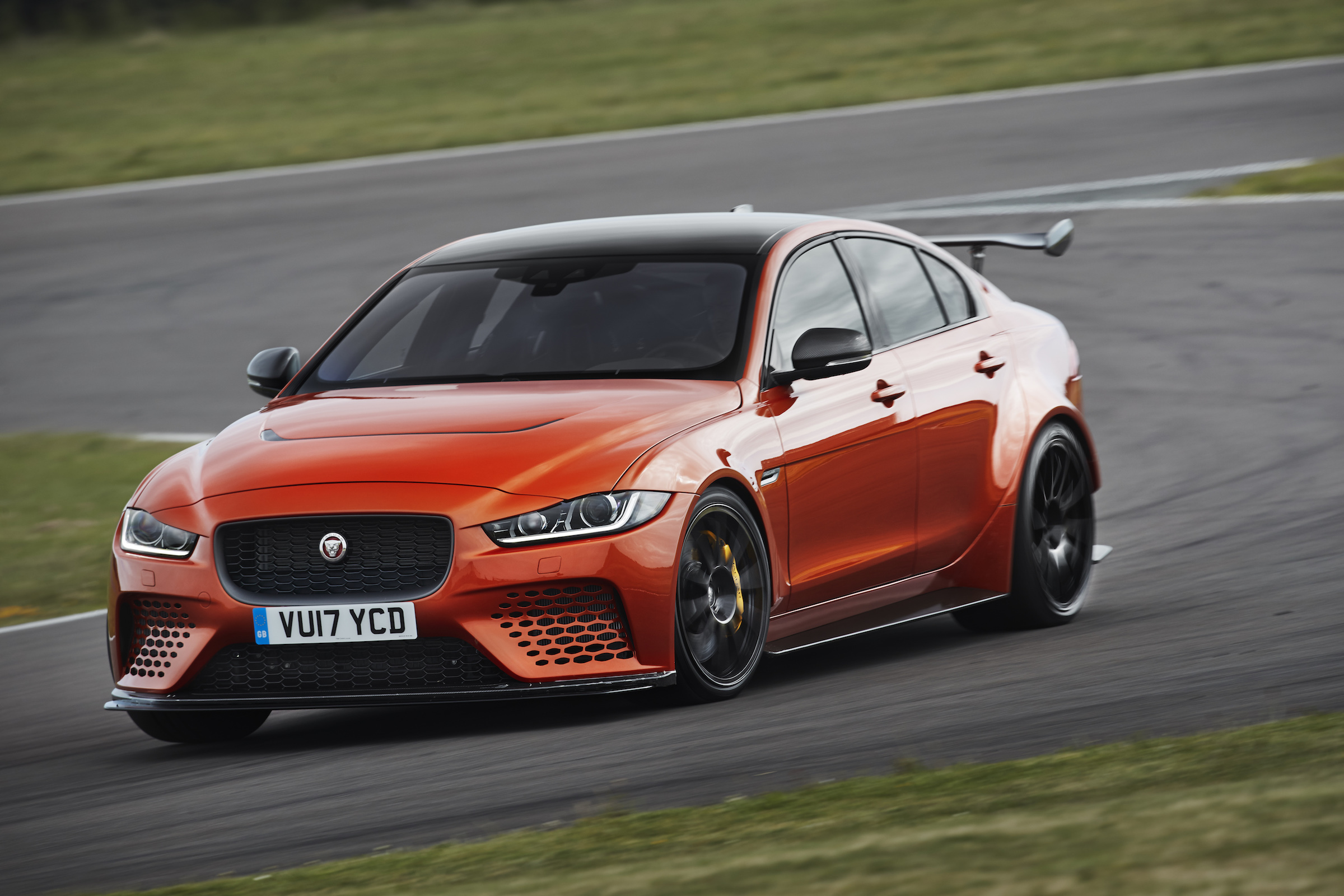 This is far from a regular Jaguar XE with a bodykit and bright paint, though