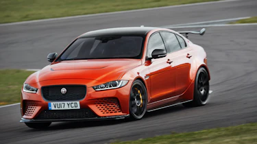 This is far from a regular Jaguar XE with a bodykit and bright paint, though