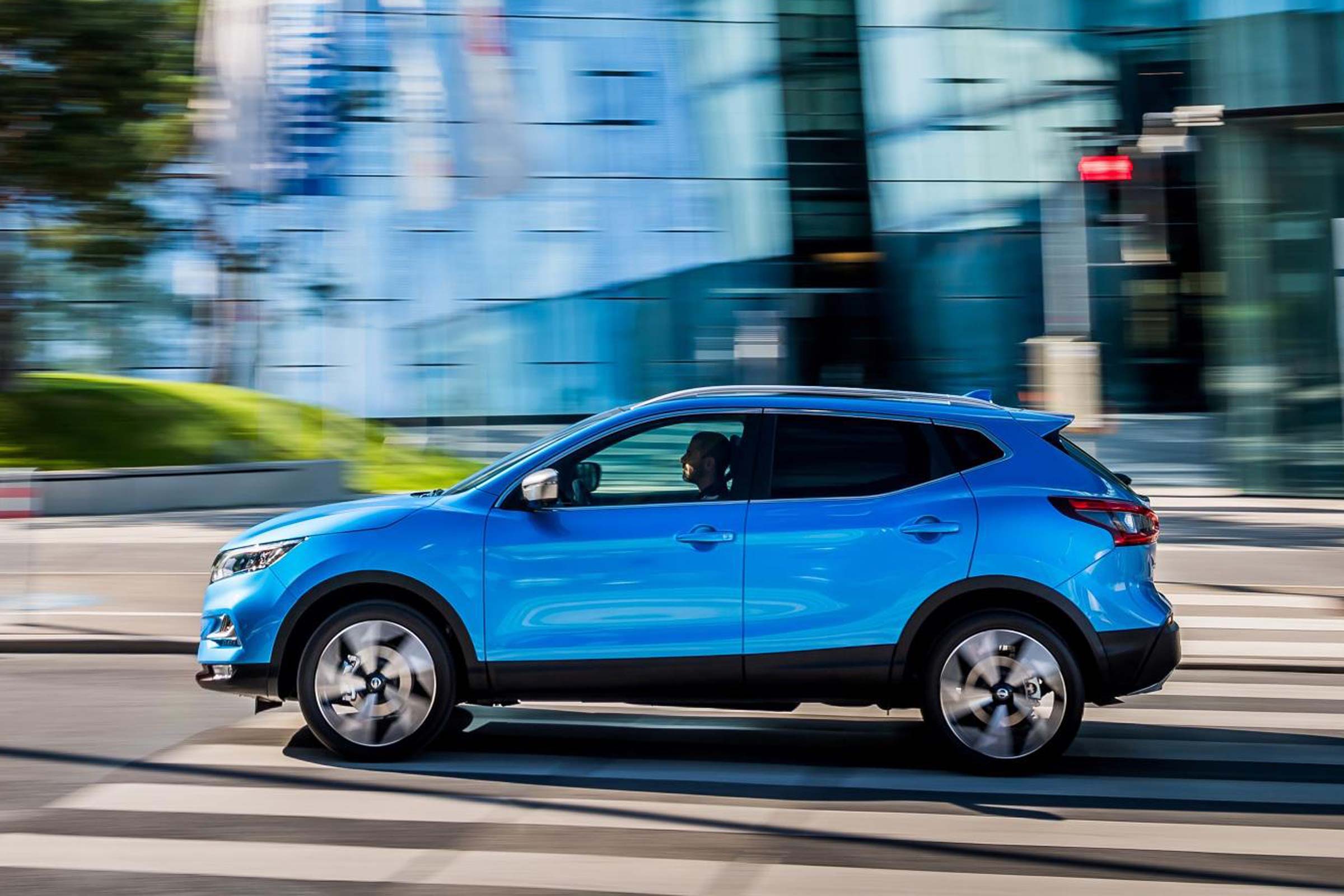 The Nissan Qashqai is built at the company's factory at Sunderland, in the North East of England
