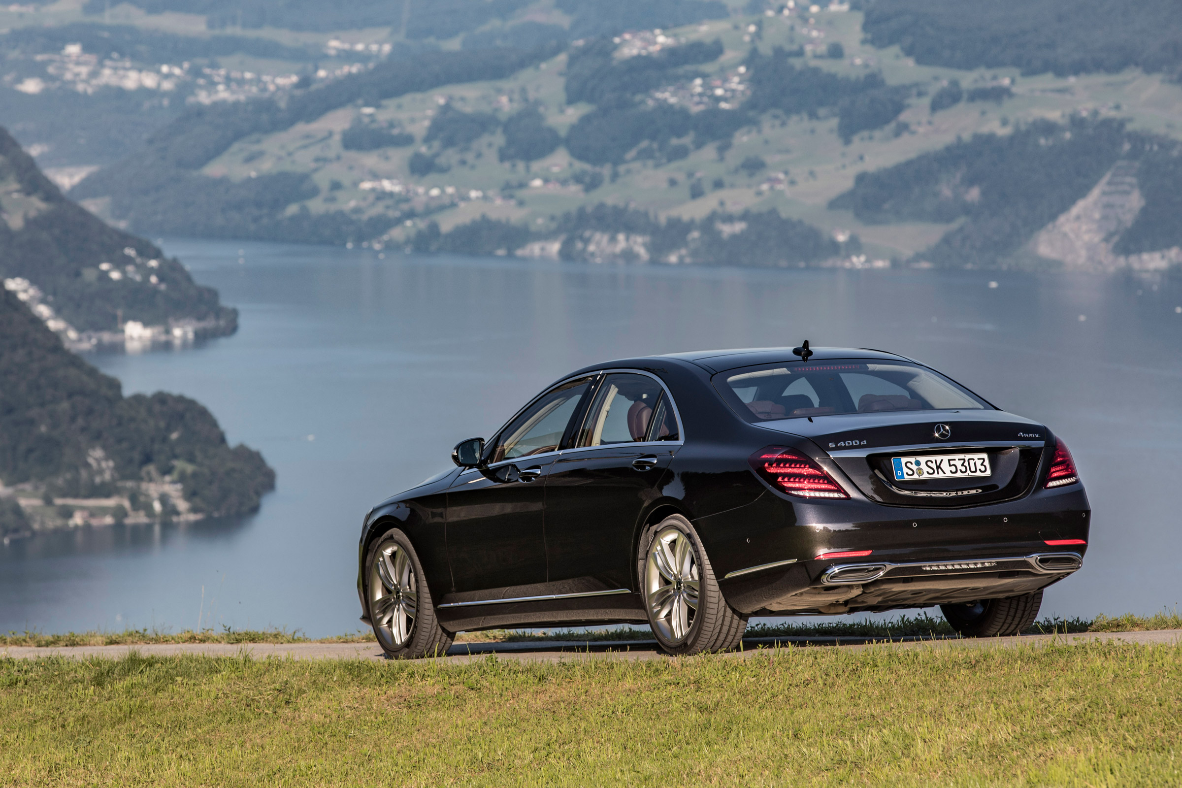 The S-Class is available in plug-in hybrid, with an all-electric range of around 30 miles 