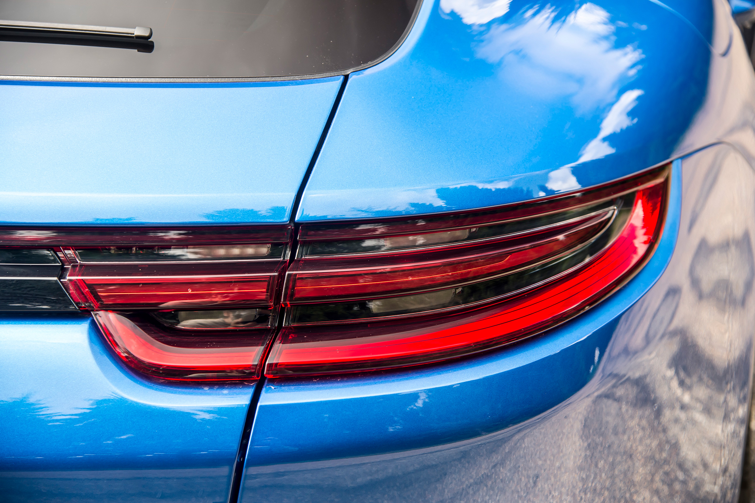 The Panamera Sport Turismo has striking looks and features slim LED light clusters