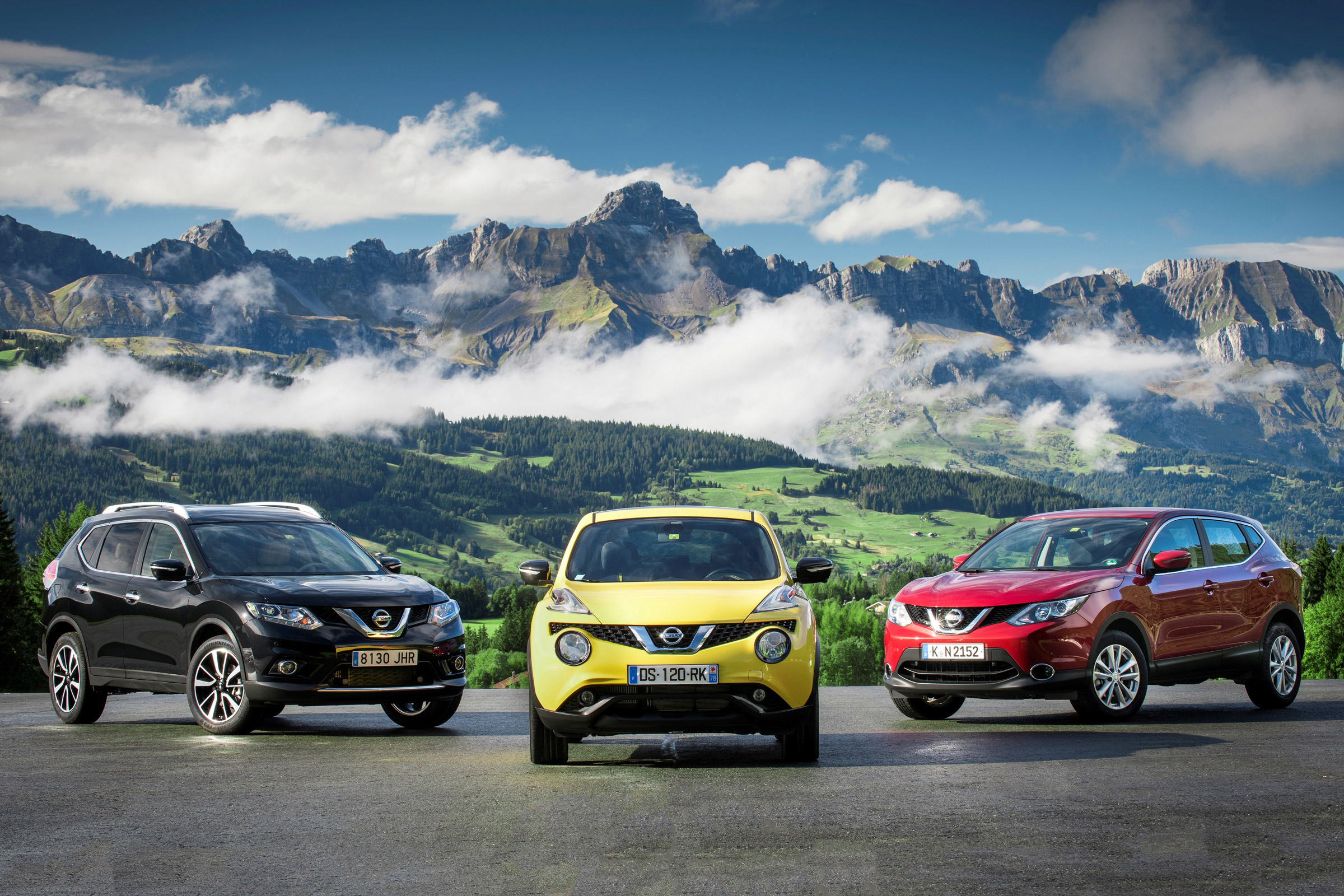 Three Nissan Crossovers