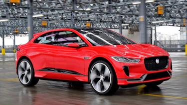 The Jaguar I-Pace concept's front end styling is one of its most distinctive features...