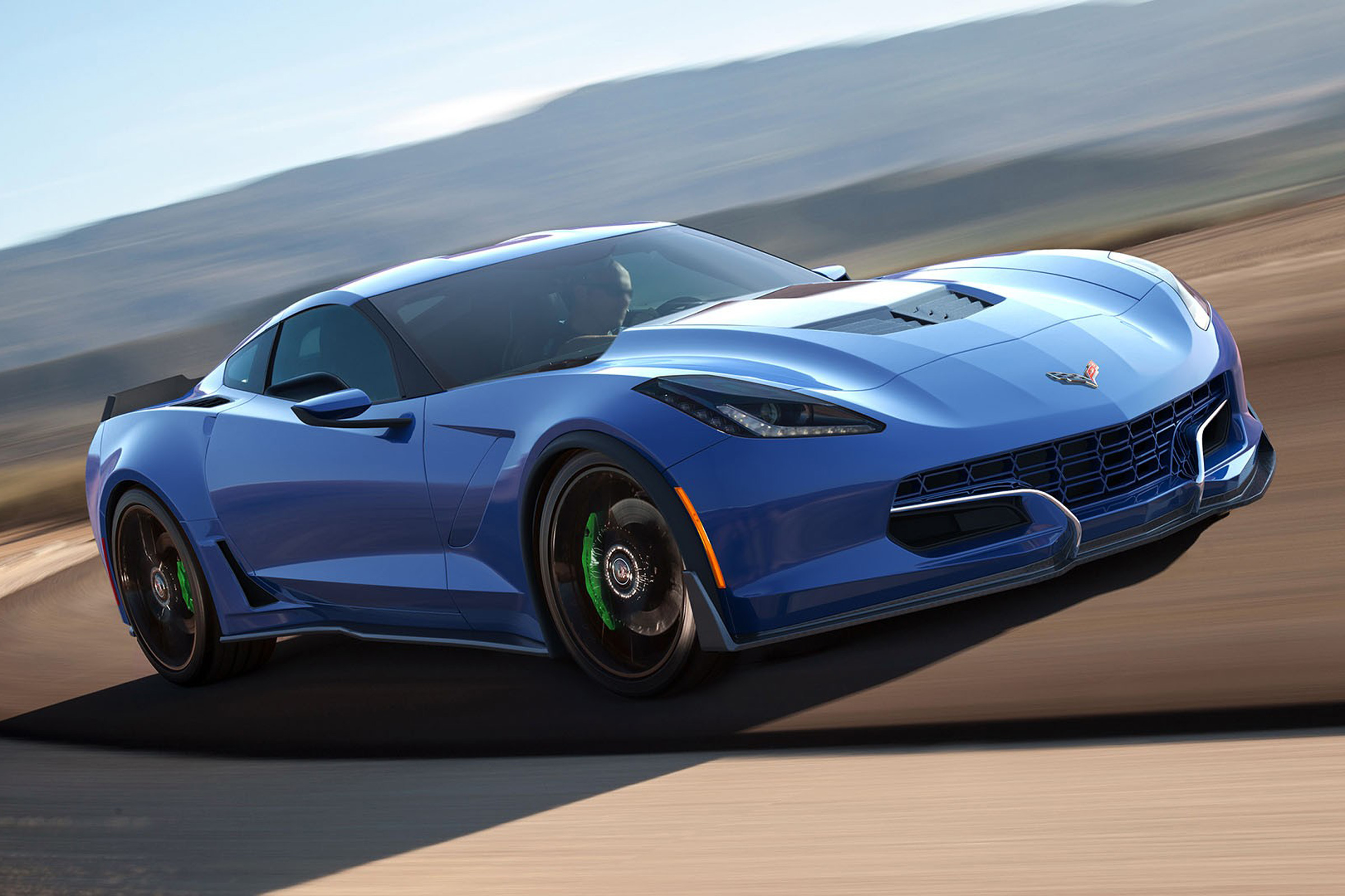 The Genovation GXE is based on a Corvette, but with the engine replaced by batteries and motors
