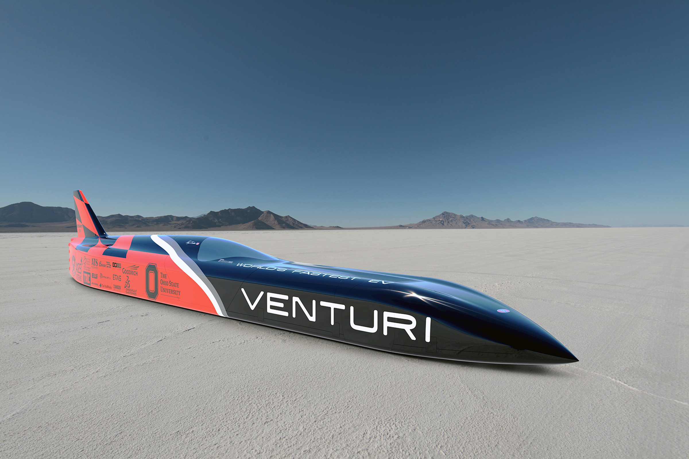 The Buckeye Bullet 3 recorded 342.144mph, setting a new world electric land speed record