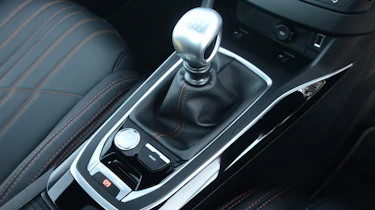 Most versions of the 308 come fitted with a six-speed manual gearbox