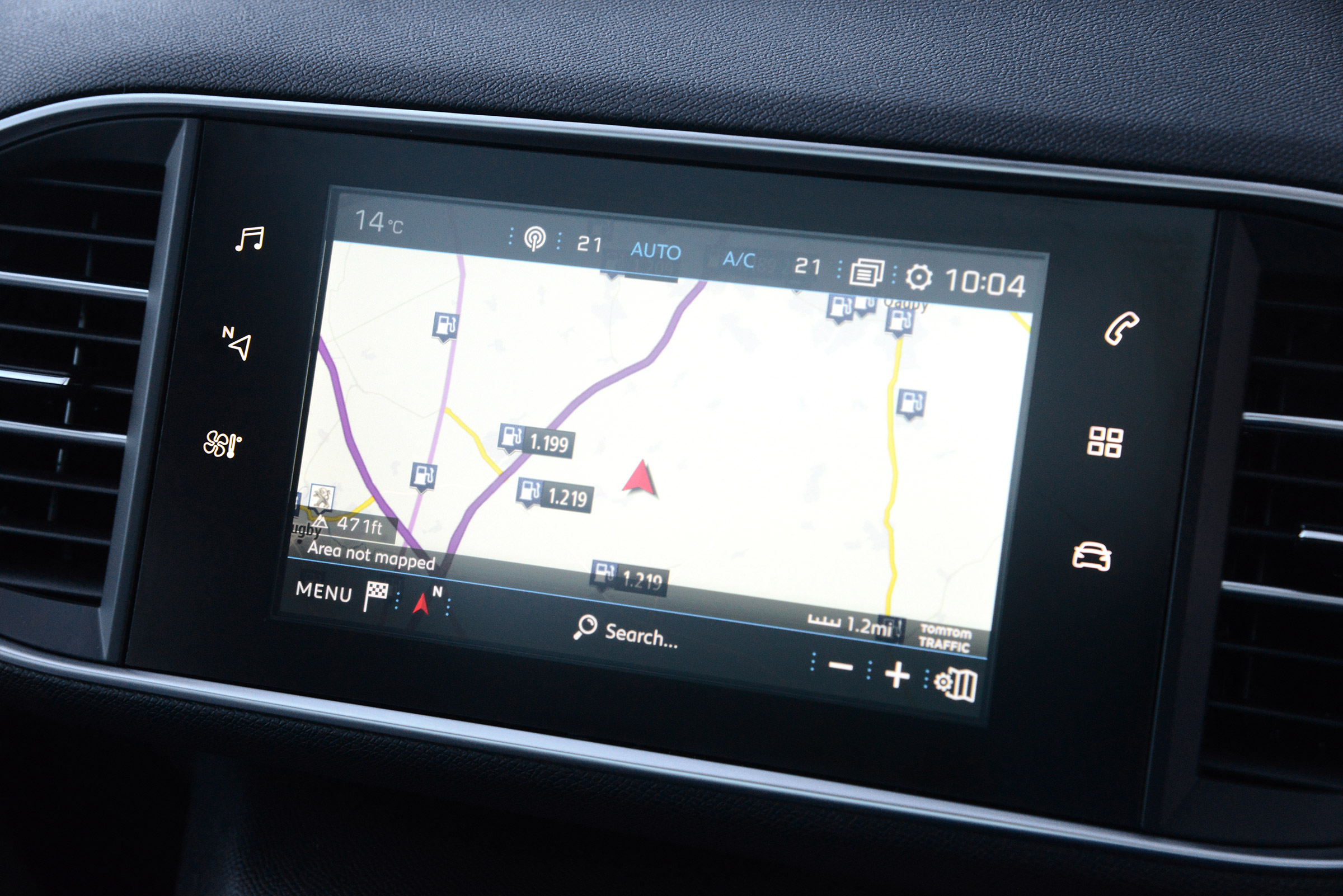 The dashboard is smooth and minimalist for the most part