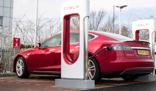 Model S at Supercharger
