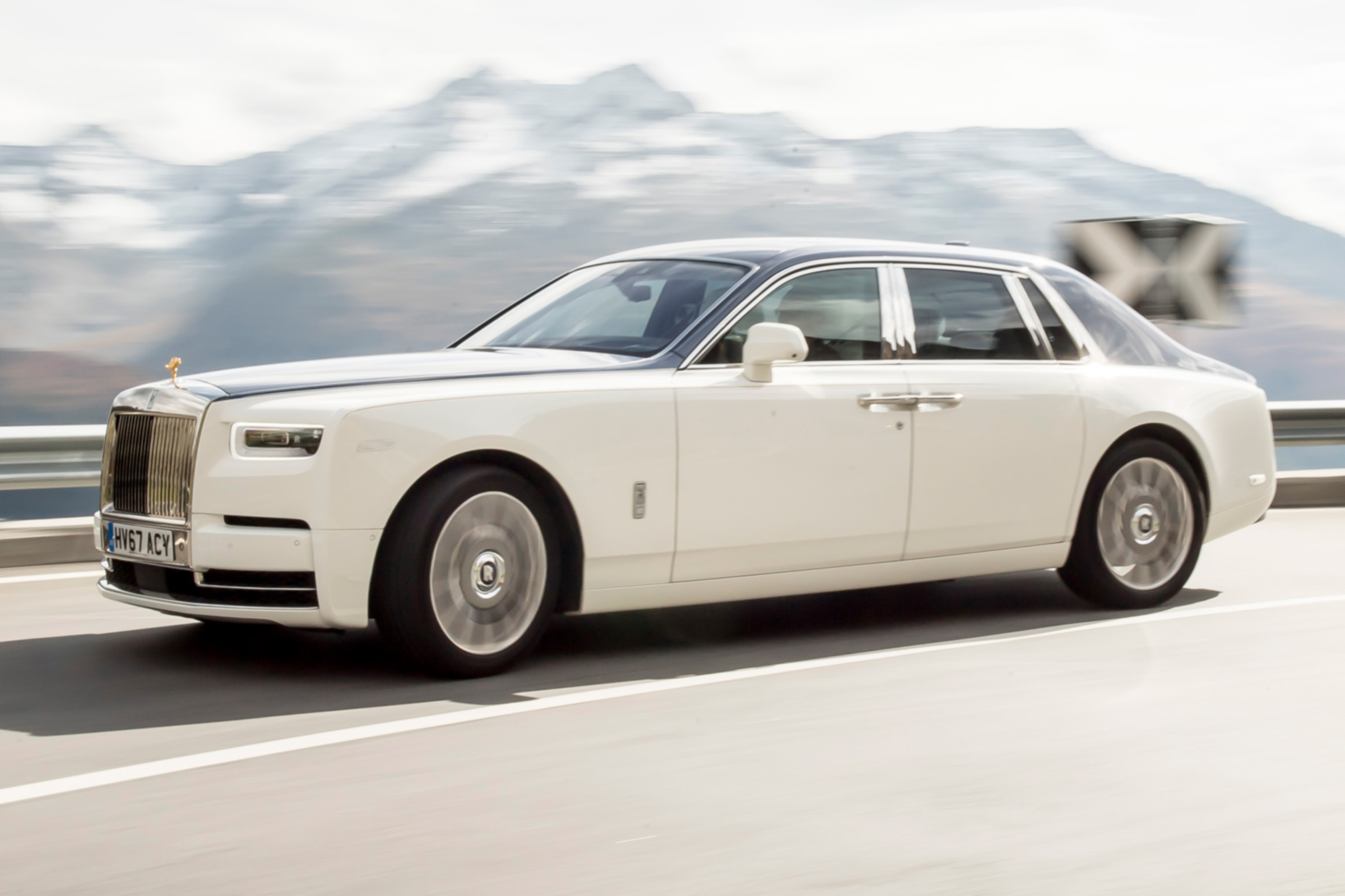 In a first for the Phantom, four-wheel steering is fitted, improving its turning circle and agility