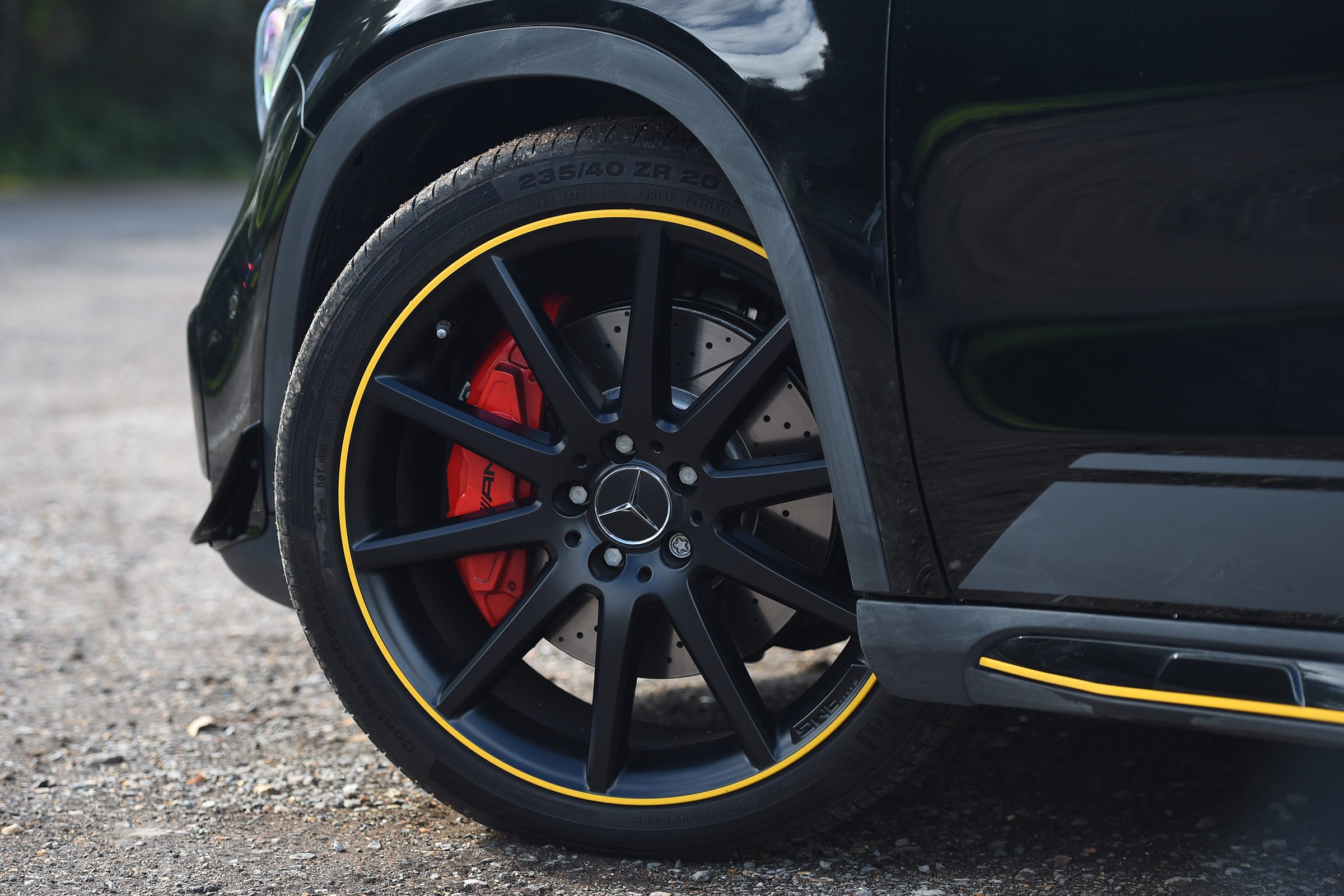 This even extends to the rims of the huge 20-inch black alloy wheels
