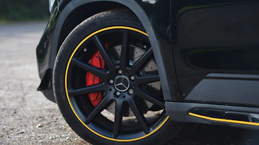 This even extends to the rims of the huge 20-inch black alloy wheels