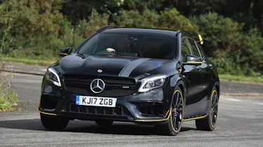 The Mercedes GLA 45 AMG is a hot version of the crossover, with a powerful engine and four-wheel drive