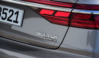 Audi's latest engine labelling system continues to baffle, though. The 3.0-litre diesel is the 50 TDI – 55 TFSI the petrol.