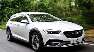 The Vauxhall Insignia Country Tourer is an estate that’s been given an SUV-like makeover, with plastic body cladding and high