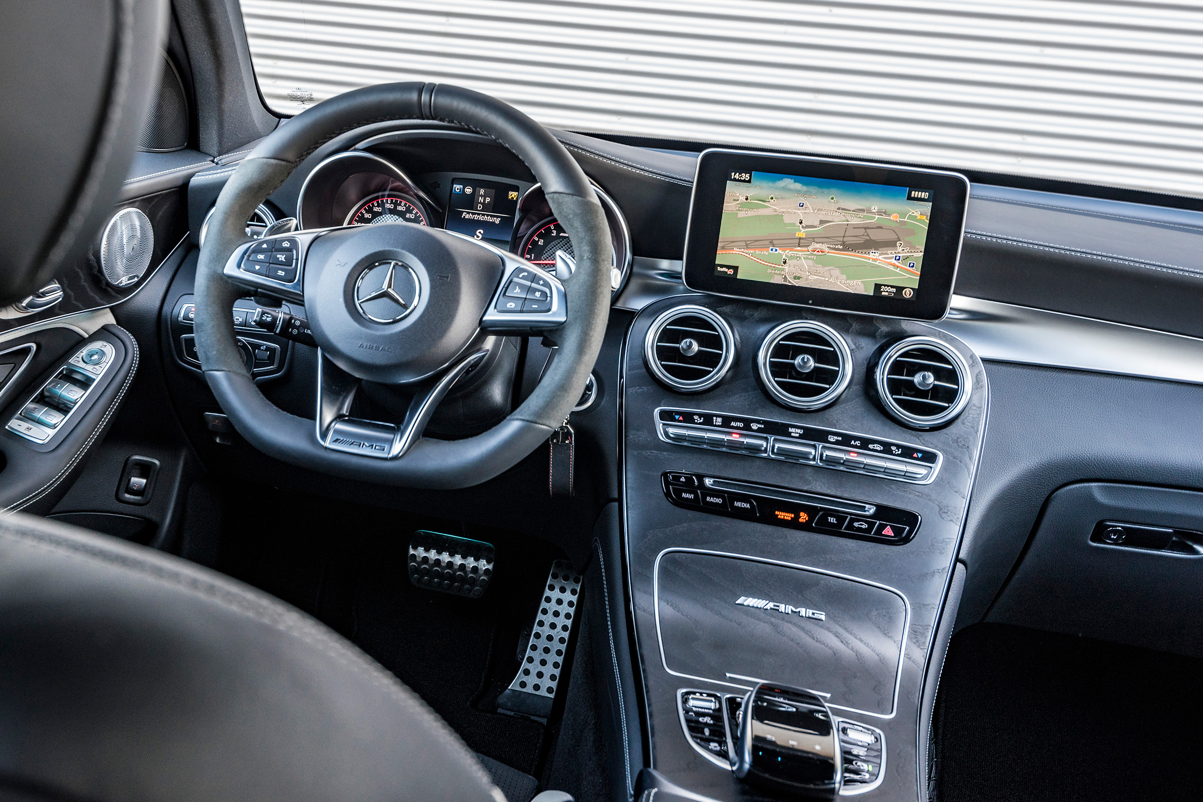 There's plenty of equipment inside, including Nappa leather seats and an intuitive Comand infotainment sytem