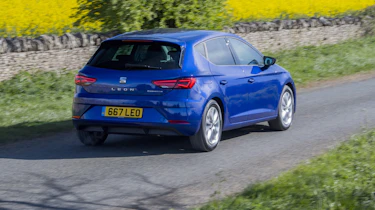 SEAT Leon driving - rear view
