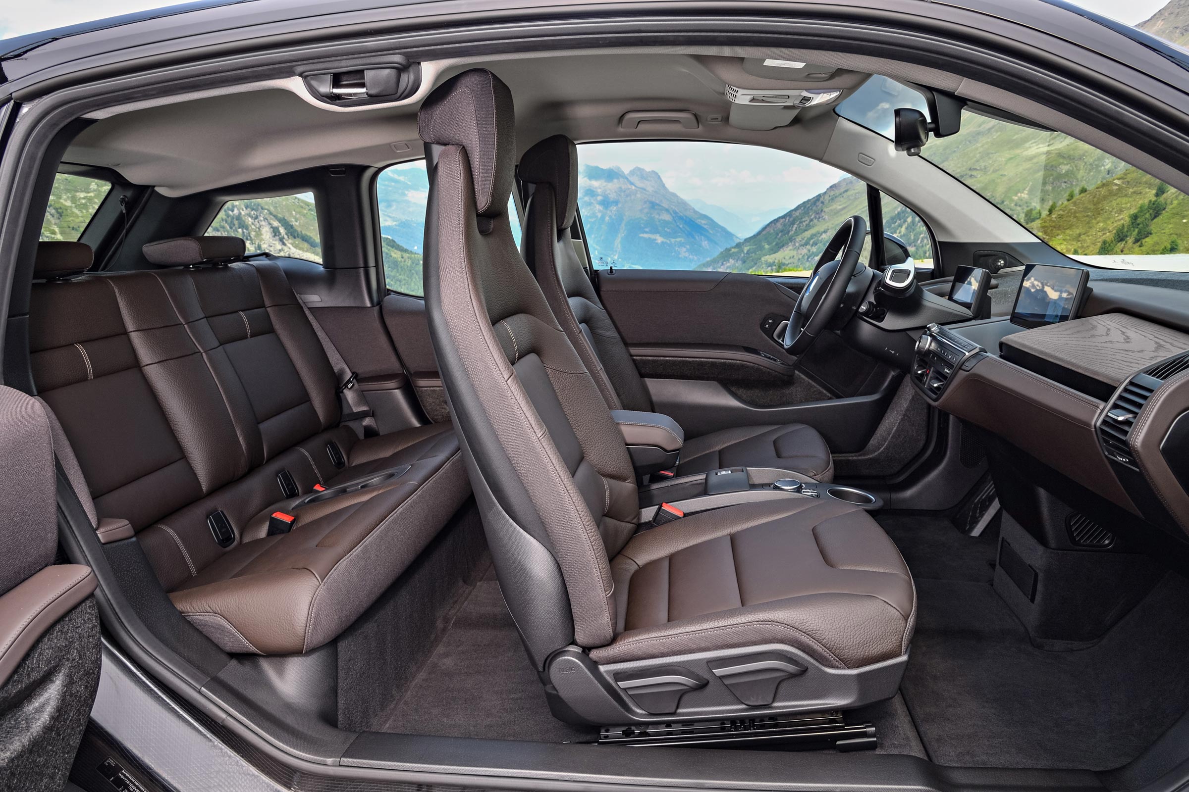 The i3 is a four-seater, with enough room for adults in the front and back