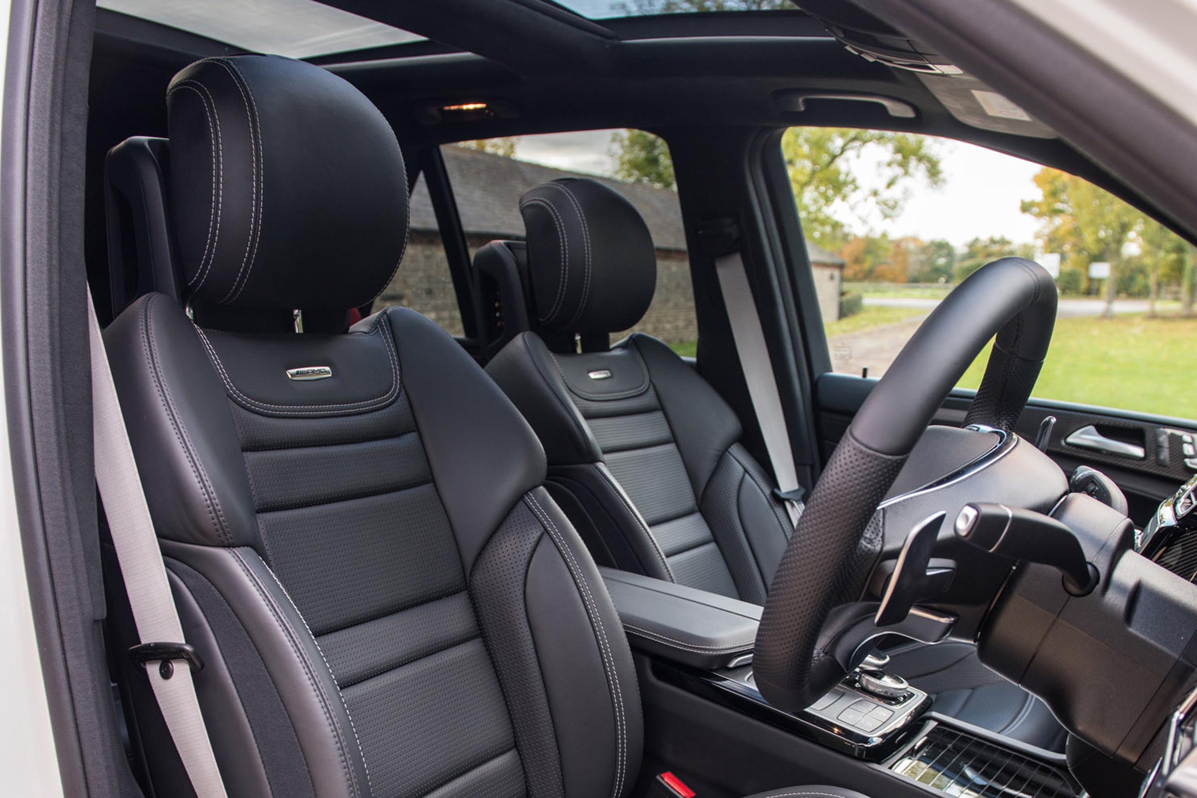 The GLE’s interior is beginning to look dated, but it’s well made and comfortable