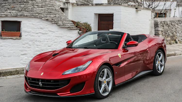 The Portofino is more angular than the Ferrari California, giving it an aggressive style