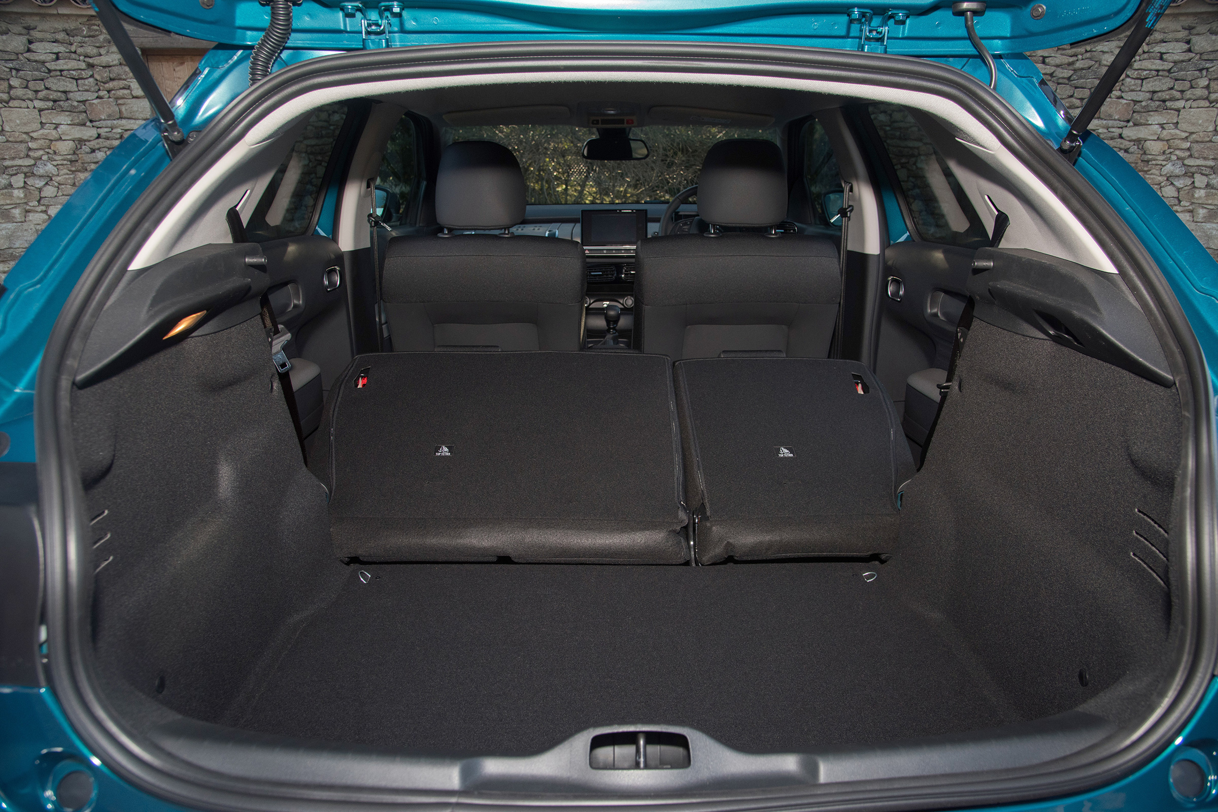Rear seats split 60:40 and increase total boot space to 1,170, but there's a step in the floor, hampering practicality